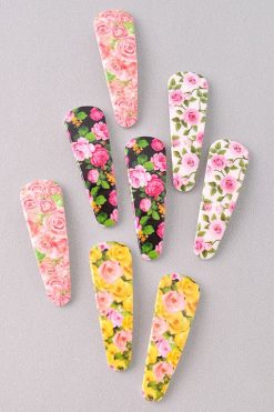 Echo Club House Accessories Floral Garden Hair Clip Set