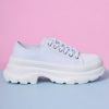 Echo Club House Down Low Platform Sneakers - White Shoes