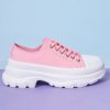 Echo Club House Down Low Platform Sneakers - Bubblegum Shoes