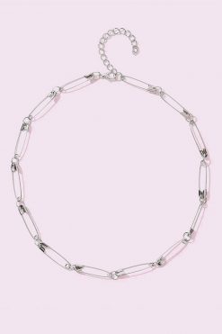 Echo Club House Punk AF Safety Pin Choker Accessories