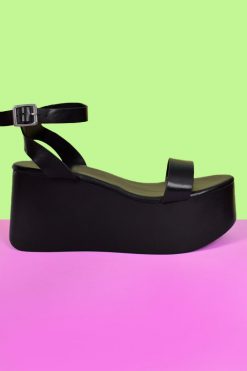 ECHOCLUBHOUSE best sale 23 Echo Club House Seventeen Candles Ankle Strap Platforms Shoes