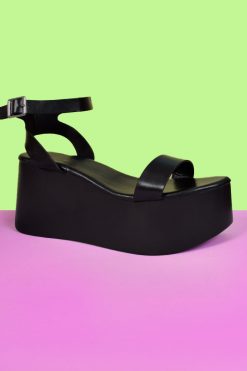 Echo Club House Seventeen Candles Ankle Strap Platforms Shoes