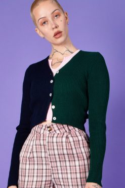 Echo Club House Not So Evil Twin Knit Cardigan By Daisy Street Clothes