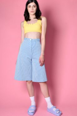 Echo Club House Pam Ribbed Scallop Bikini Bathing Suit - Daffodil Swimwear