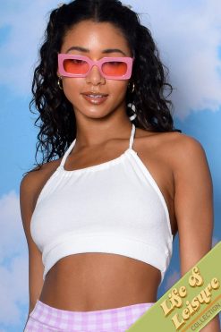 Echo Club House Life Of Leisure Mix N Match Terry Cloth Tie Back Halter Clothes