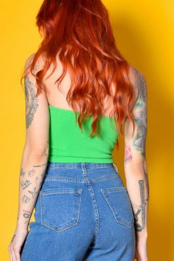 Echo Club House Clothes Hit The Ground Ribbed Seamless Tube - Tomato