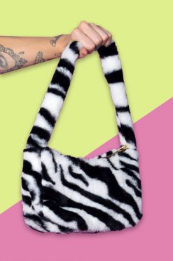 Echo Club House Show Ur Stripes Furry Mini Bag - Zebra