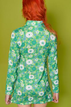 Echo Club House What She Wants Floral Mini Shirt Dress Clothes