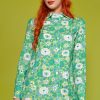 Echo Club House What She Wants Floral Mini Shirt Dress Clothes