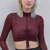 Echo Club House Clothes Mainframe Adjustable Mesh Top - Cabernet