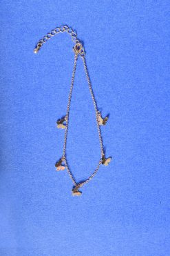 Echo Club House Accessories Gold Butterfly Chain Anklet