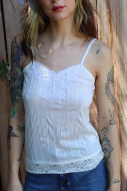 Echo Club House Clothes Deadstock Hot In Here Y2K Butterfly Tank