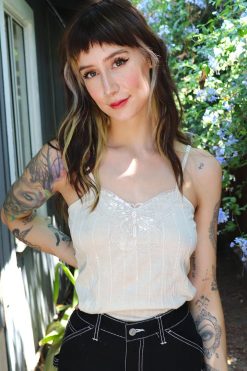 Echo Club House Clothes Deadstock Hot In Here Y2K Butterfly Tank