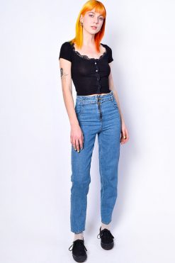 Echo Club House Riley High Rise Belted Denim