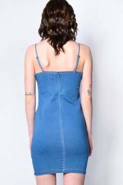 Echo Club House Deadstock Bristol Tie Up Denim Dress