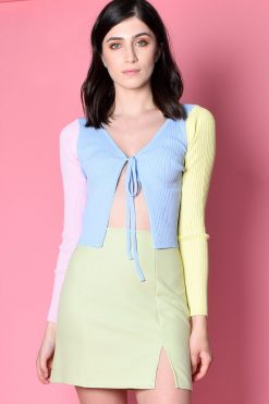 Echo Club House Ménage à Trois Pastel Open Knit Cardigan Clothes