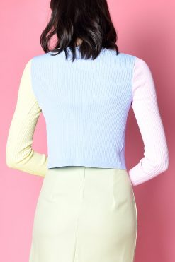 Echo Club House Ménage à Trois Pastel Open Knit Cardigan Clothes