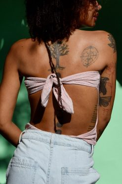 Echo Club House Skyline Deadstock Glitter Tube Bodysuit Clothes