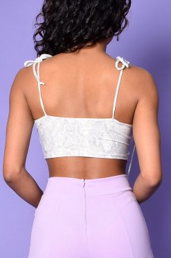 Echo Club House Juliette Snakeskin Angular Tank