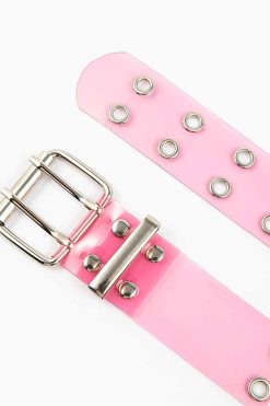 Echo Club House Clear Double Grommet Belt - Bubblegum