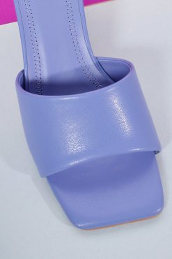 Echo Club House Caroline Block Heeled Slide - Periwinkle