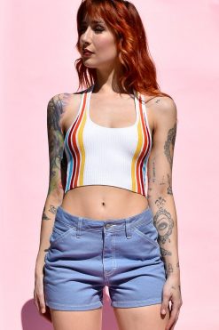 Echo Club House Clothes Show Ur Stripes Knit Halter
