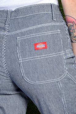 Echo Club House Railroad Stripe Relaxed Carpenter Pants By Dickies Girl