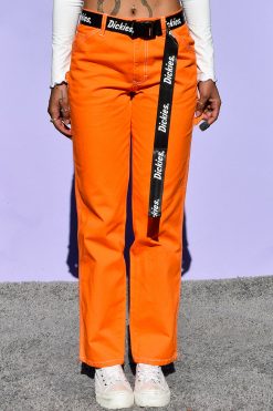 Echo Club House Clothes Orange Relaxed Carpenter Pants By Dickies Girl