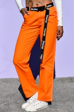 Echo Club House Clothes Orange Relaxed Carpenter Pants By Dickies Girl