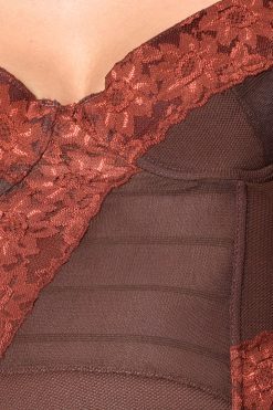 Echo Club House Deadstock Tell Me Lies Lace Corset - Brown 10 Echo Club House Deadstock Tell Me Lies Lace Corset - Brown