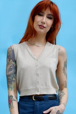 Echo Club House Bad 2 The Bone Sleeveless Sweater Top