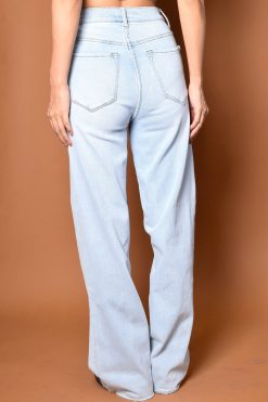 Echo Club House Clothes Sunday Driver Light Wash Wide Leg Denim