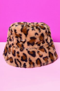 Echo Club House On Tour Leopard Furry Bucket Hat