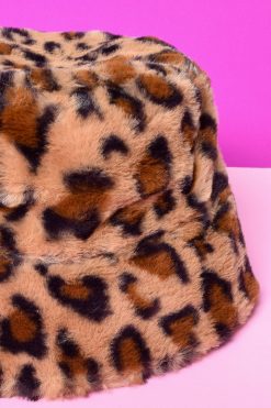 Echo Club House On Tour Leopard Furry Bucket Hat