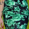 Echo Club House Annette Deadstock Crushed Velvet Floral Skirt Clothes