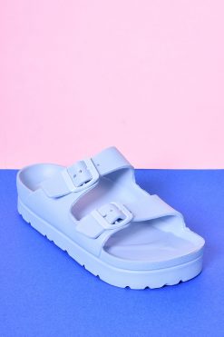 Echo Club House Make A Plan Platform Double Strap Sandal - BB Blue