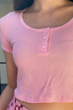 Echo Club House Wakefield Henley Crop Top