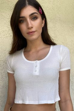 Echo Club House Wakefield Henley Crop Top