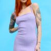 Echo Club House Clothes Grape Soda Pop Ribbed Dress