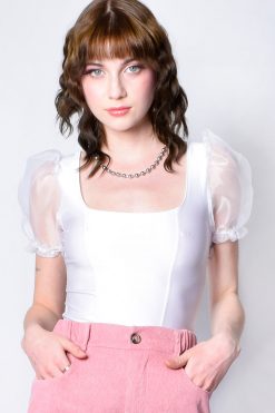 Echo Club House Ice Queen Puff Sleeve Blouse Clothes