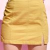 Echo Club House Clothes Tuesday Fitted Stretch Mini Skirt - Mustard 1 Echo Club House Clothes Tuesday Fitted Stretch Mini Skirt - Mustard