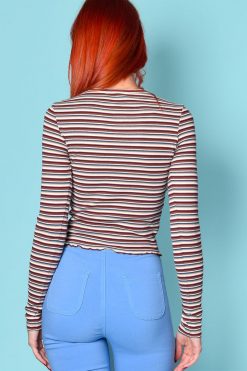 Echo Club House Long Sleeve Stripe Baby Tee By Dickies Girl Clothes