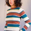 Echo Club House Clothes Auburn Stripe Sweater By Dickies Girl