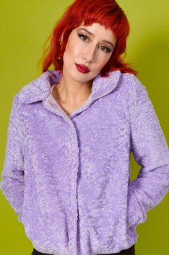 Echo Club House Mila Cozy AF Faux Fur Collared Jacket Clothes
