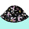 Echo Club House Butterflies Black Satin Bucket Hat