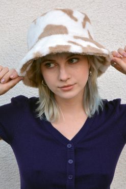 Echo Club House Accessories Dairy Queen Furry Bucket Hat - Latte