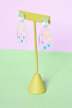 Echo Club House In The Clear Heart Dangle Earrings Accessories