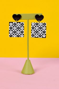 Echo Club House Playing With My Heart Retro Earrings