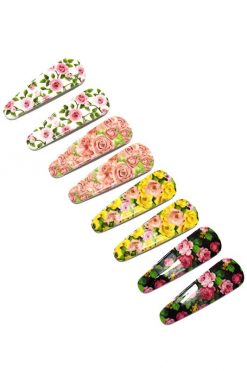 Echo Club House Accessories Floral Garden Hair Clip Set