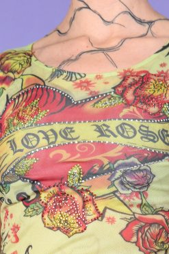 Echo Club House Deadstock Y2K Essential Top - Lime